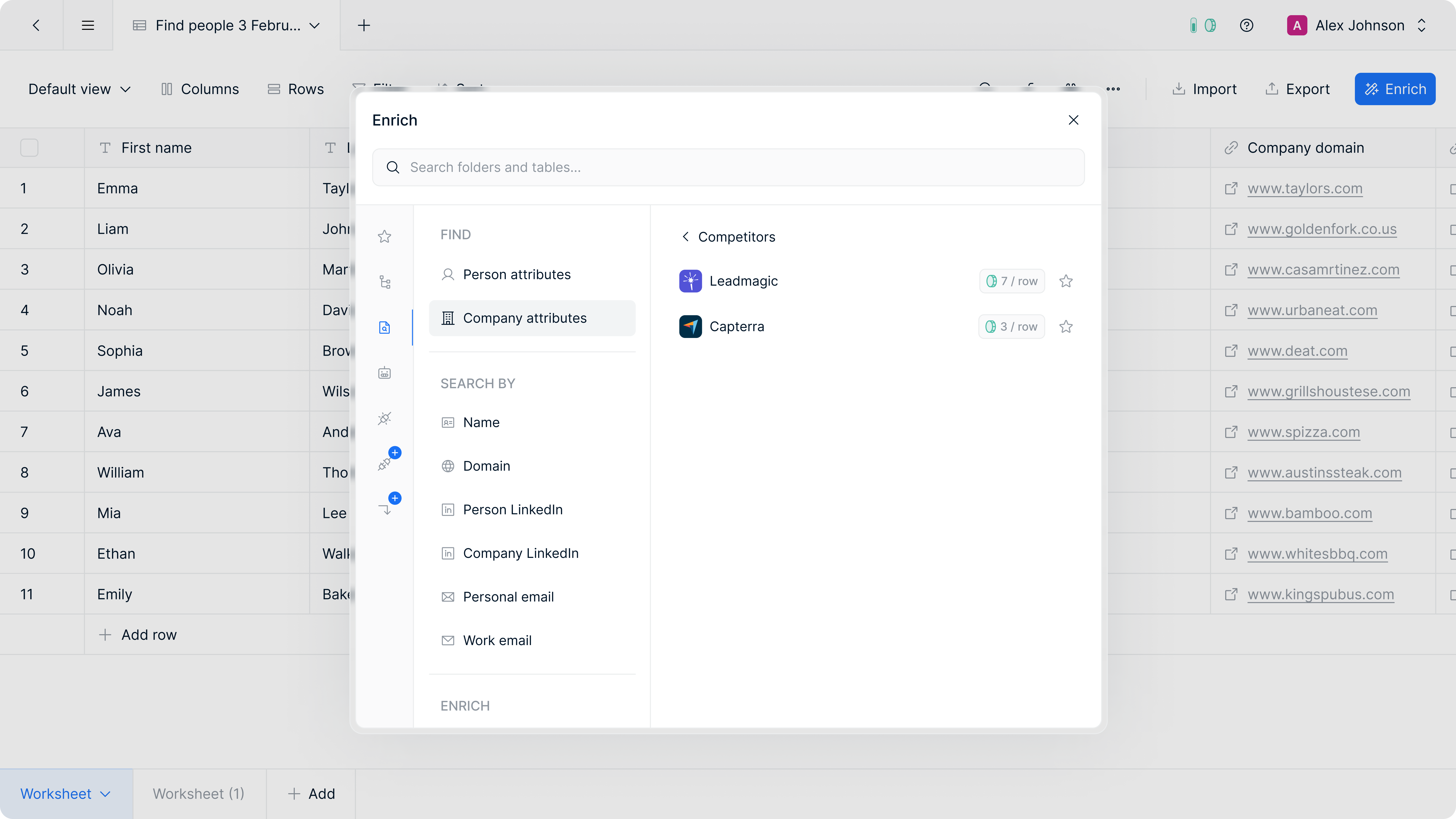 Automated competitor discovery