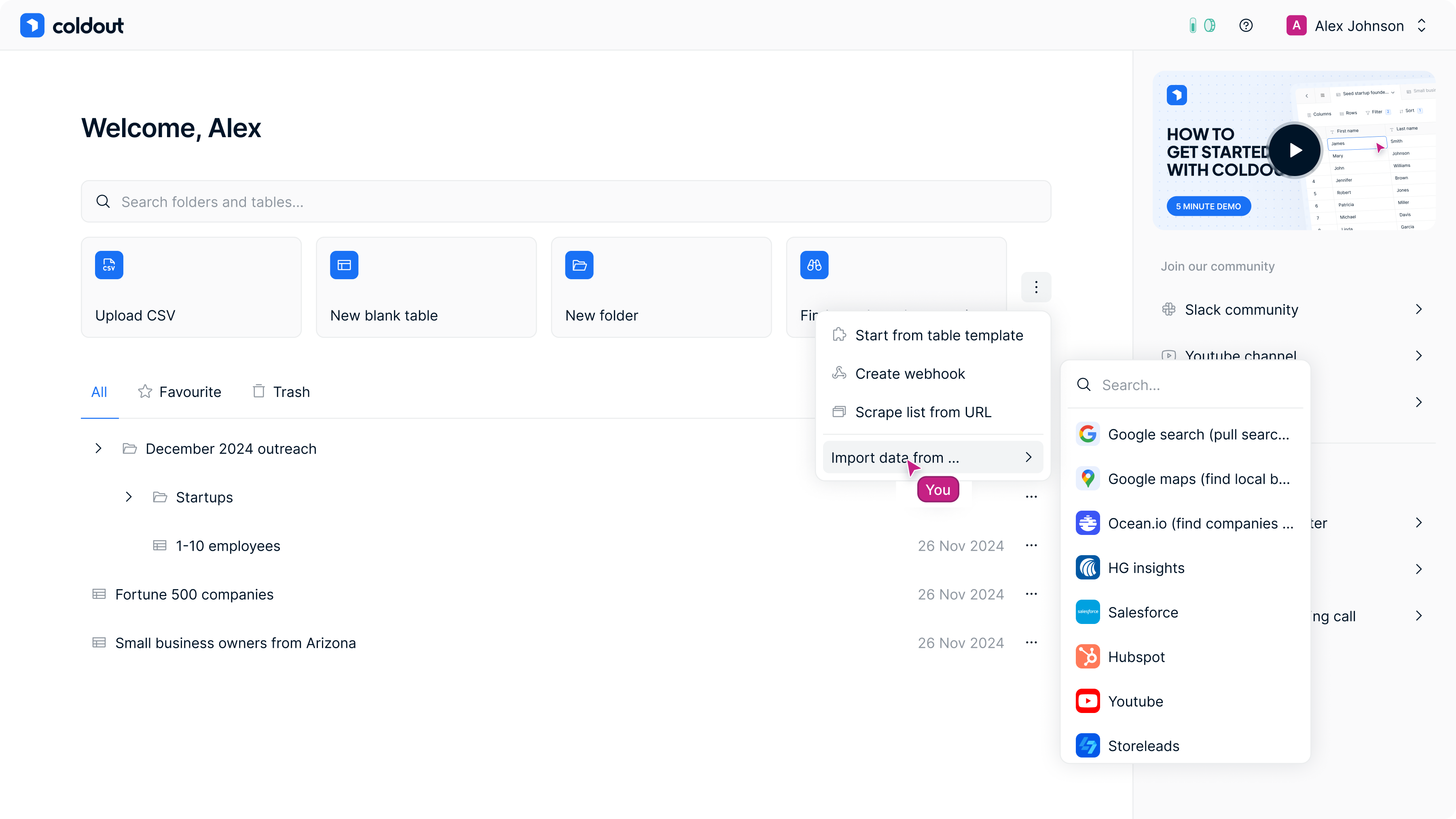 Import your list and manage everything at scale